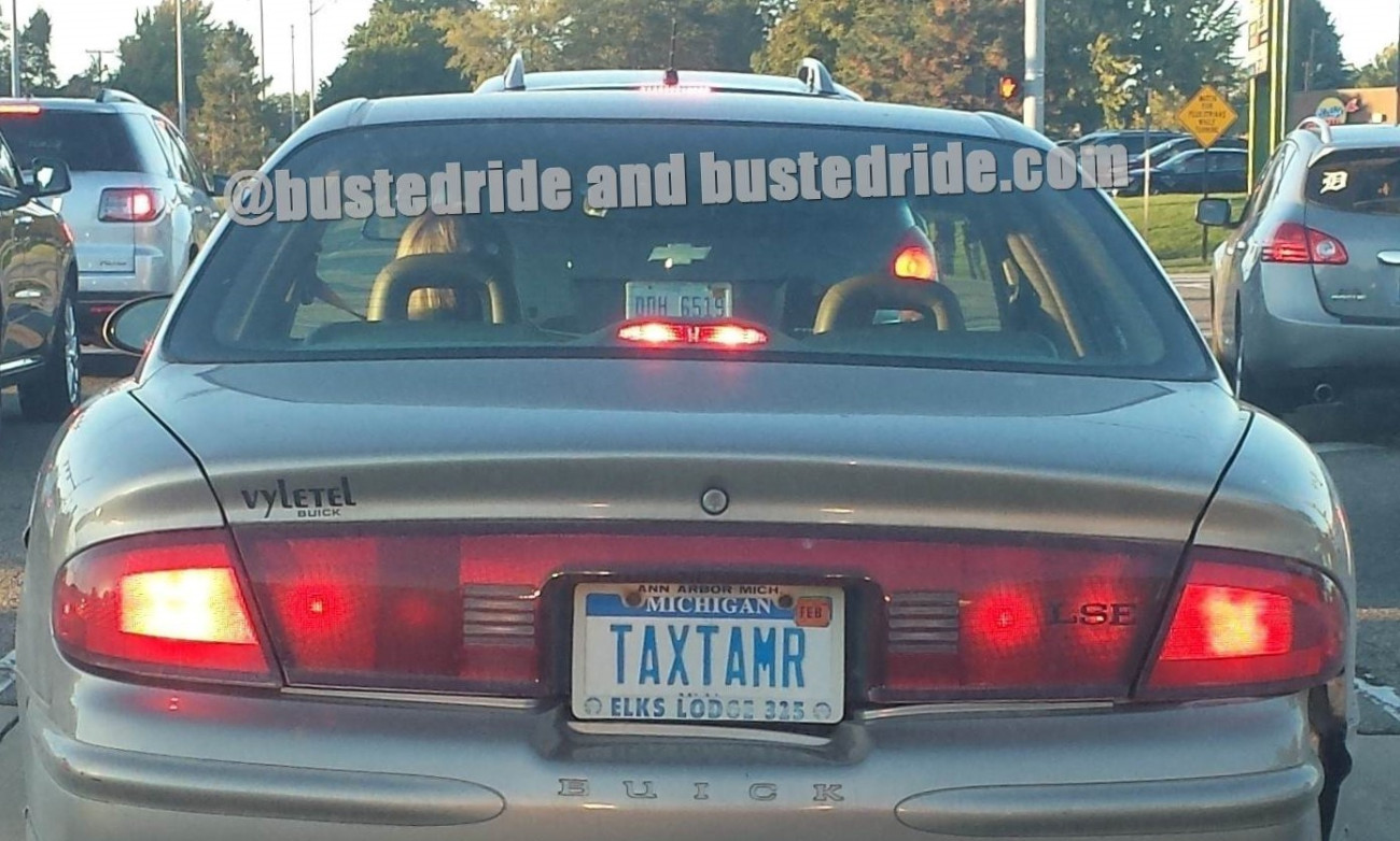 TaxTamr - Vanity License Plate by Busted Ride