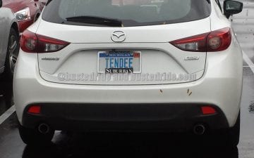 TENDEE - Vanity License Plate by Busted Ride