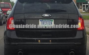 TRISTEN - Vanity License Plate by Busted Ride