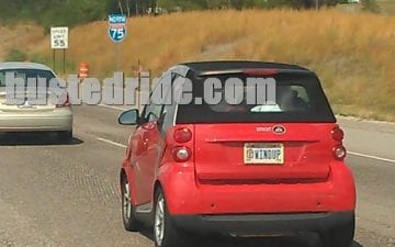 Smart Car Humor - Vanity License Plate by Busted Ride
