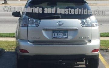 WIRE GUY - Vanity License Plate by Busted Ride