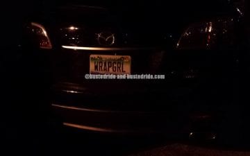 WRAPGRL - Vanity License Plate by Busted Ride