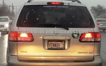 Yennie 1 - Vanity License Plate by Busted Ride