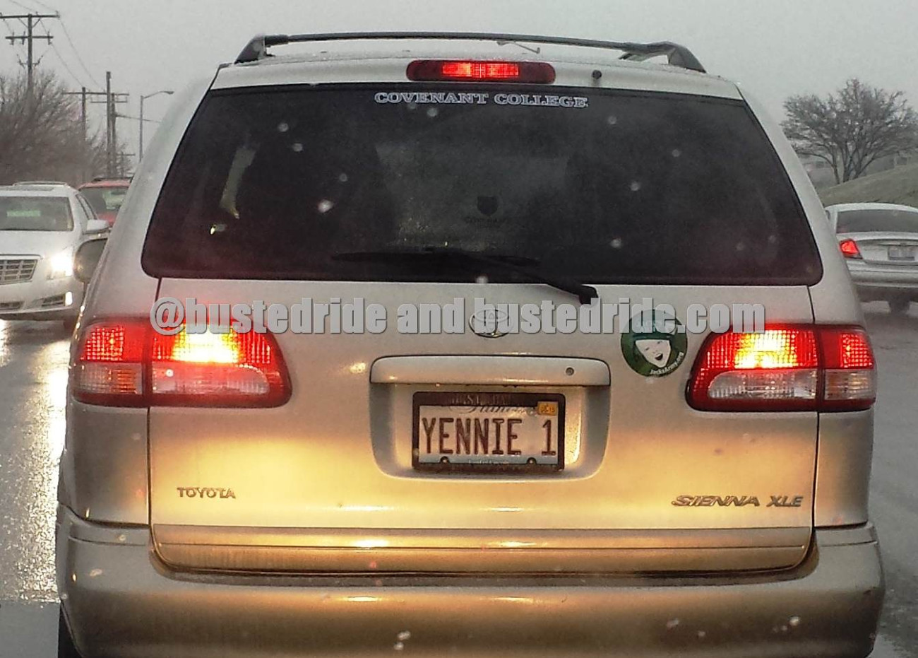 Yennie 1 - Vanity License Plate by Busted Ride