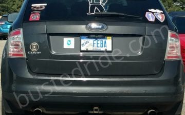 FEBA - Vanity License Plate by Busted Ride