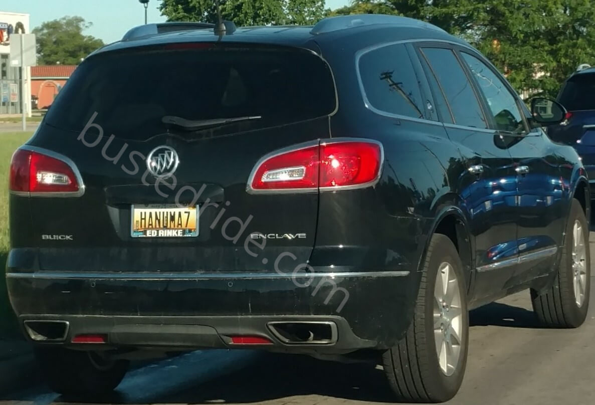 HANUMA7 - Vanity License Plate by Busted Ride