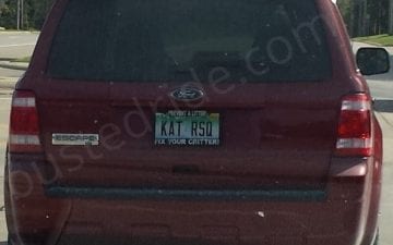 KAT RSQ - Vanity License Plate by Busted Ride