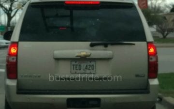 TED 420 - Vanity License Plate by Busted Ride