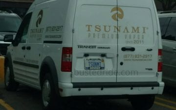 TSUNMI - Vanity License Plate by Busted Ride