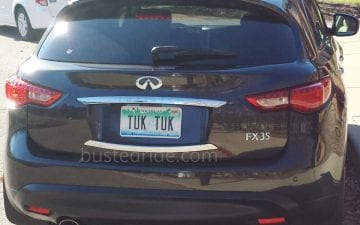 TUK TUK - Vanity License Plate by Busted Ride