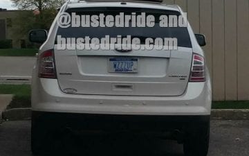 WZZZUP - Vanity License Plate by Busted Ride