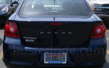 DRAKE23 - Vanity License Plate by Busted Ride