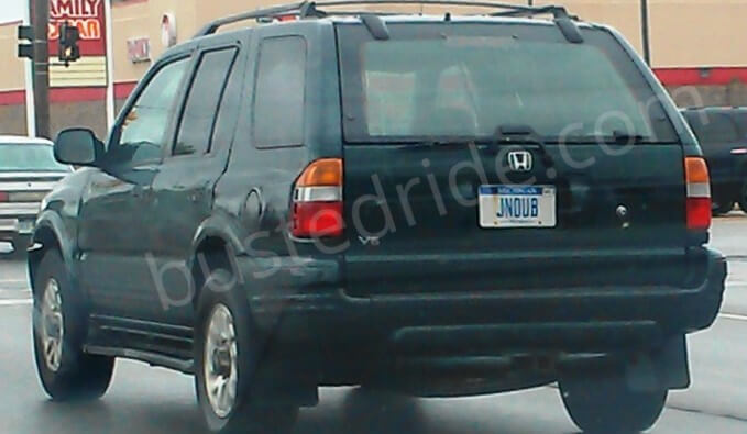 JNOUB - Vanity License Plate by Busted Ride
