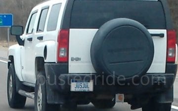 JUSJUL - Vanity License Plate by Busted Ride