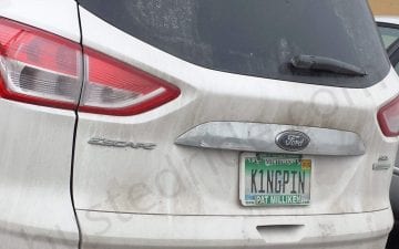 K1NGPIN - Vanity License Plate by Busted Ride
