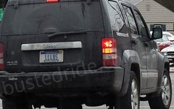 LLLBS - Vanity License Plate by Busted Ride