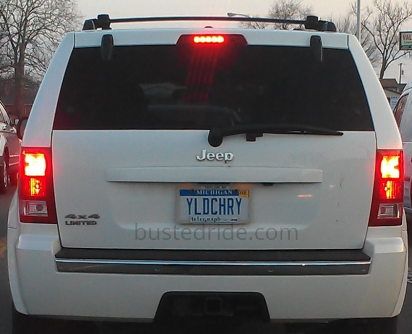 YLDCHRY - Vanity License Plate by Busted Ride