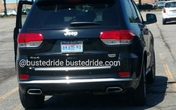 AKADEMX - Vanity License Plate by Busted Ride