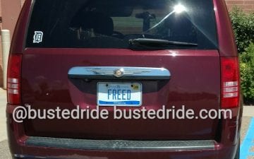 FREED - Vanity License Plate by Busted Ride