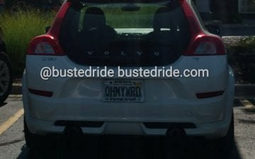OHMYWRD - Vanity License Plate by Busted Ride