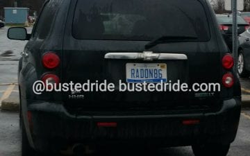 RADON86 - Vanity License Plate by Busted Ride