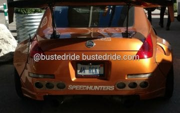 4N RCKT - Vanity License Plate by Busted Ride