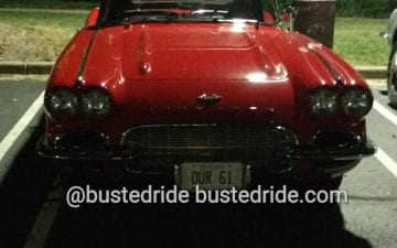 OUR 61 - Vanity License Plate by Busted Ride