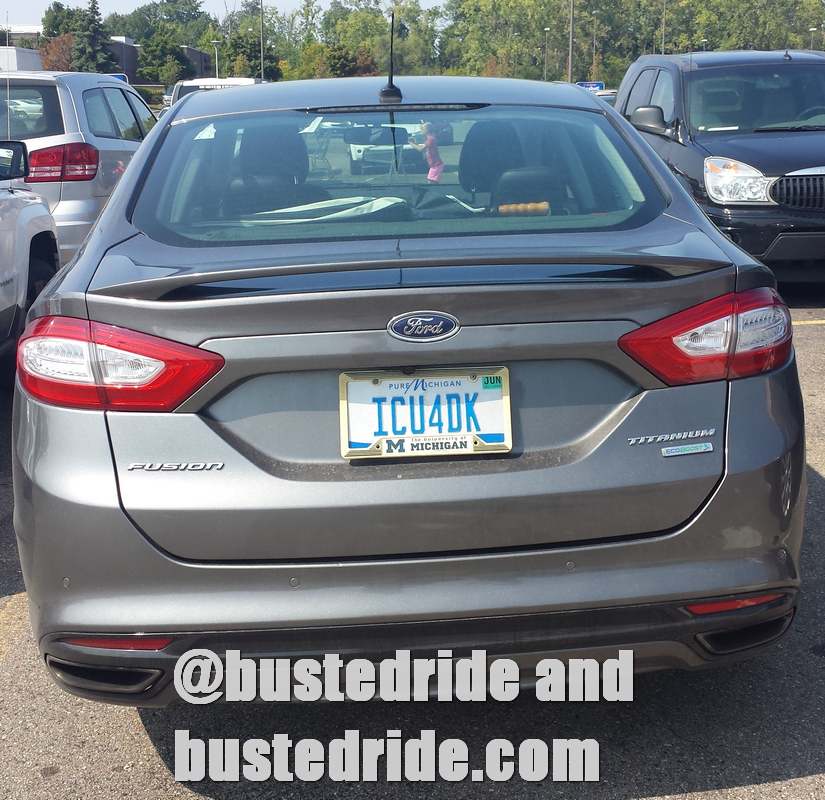 1CU4DK - Vanity License Plate by Busted Ride