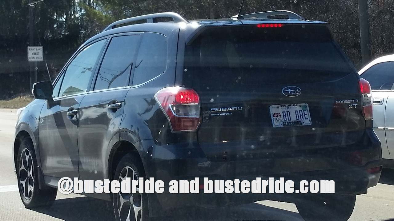 BD BRE - Vanity License Plate by Busted Ride
