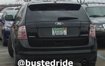 KAIGIRL - Vanity License Plate by Busted Ride