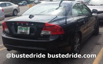 1ST ONE - Vanity License Plate by Busted Ride
