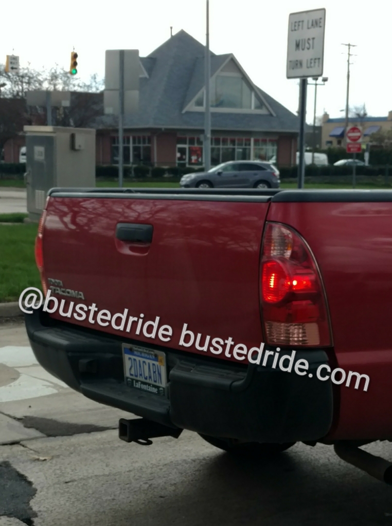2DACABN - Vanity License Plate by Busted Ride