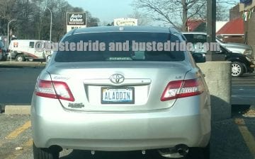 ALADDIN - Vanity License Plate by Busted Ride