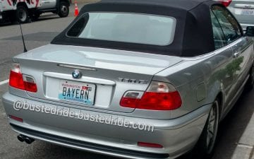 BAYERN - Vanity License Plate by Busted Ride