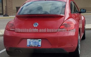 BETHBUG - Vanity License Plate by Busted Ride