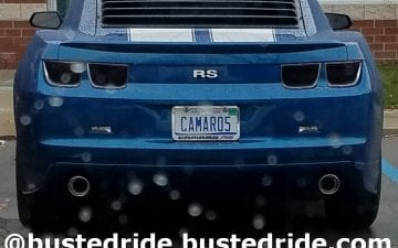 CAMAR05 - Vanity License Plate by Busted Ride
