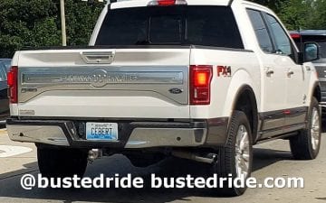 CEBERT - Vanity License Plate by Busted Ride