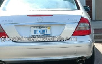 DCMOM7 - Vanity License Plate by Busted Ride