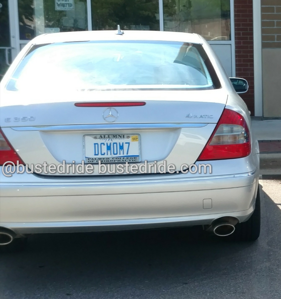 DCMOM7 - Vanity License Plate by Busted Ride