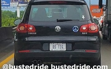 DS TIG - Vanity License Plate by Busted Ride