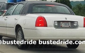 EDDIA - Vanity License Plate by Busted Ride