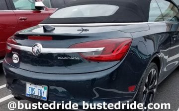 EDS TOY - Vanity License Plate by Busted Ride