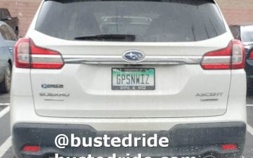 GPSNWIZ - Vanity License Plate by Busted Ride