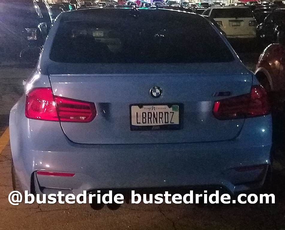 L8RNRDZ - Vanity License Plate by Busted Ride