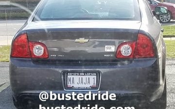 MA JAJA1 - Vanity License Plate by Busted Ride