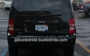 MAYHM45 - Vanity License Plate by Busted Ride