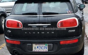 MINIRN - Vanity License Plate by Busted Ride