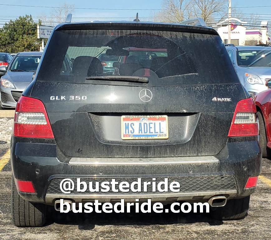 MS ADELL - Vanity License Plate by Busted Ride