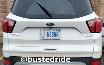 N8DNR - Vanity License Plate by Busted Ride