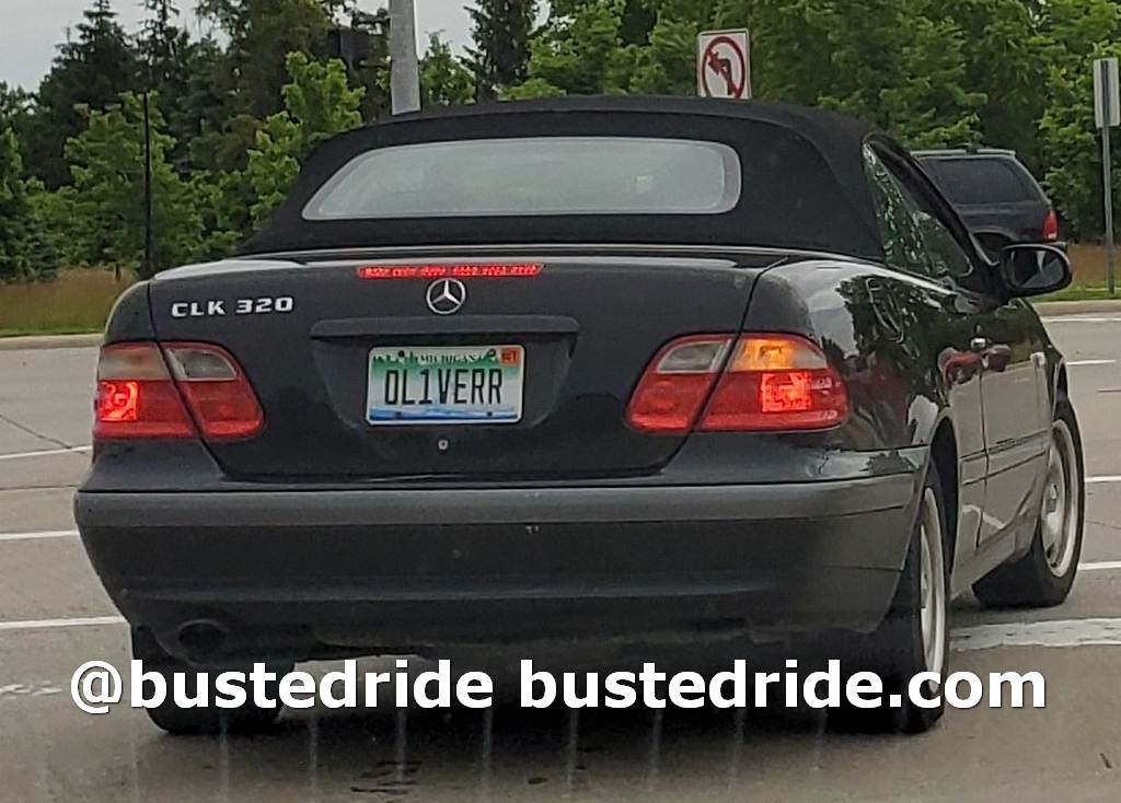 OL1VERR - Vanity License Plate by Busted Ride